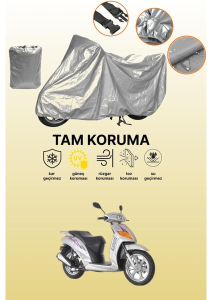 Gri Kanuni Motorum 150 Uyumlu Motosiklet Brandası, Koruyucu Örtü, Motor Branda