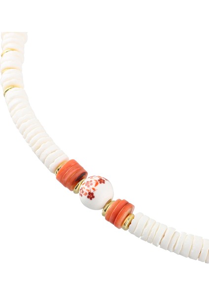 Beyaz - Mercan Kolye Akrila Necklace fiyatları