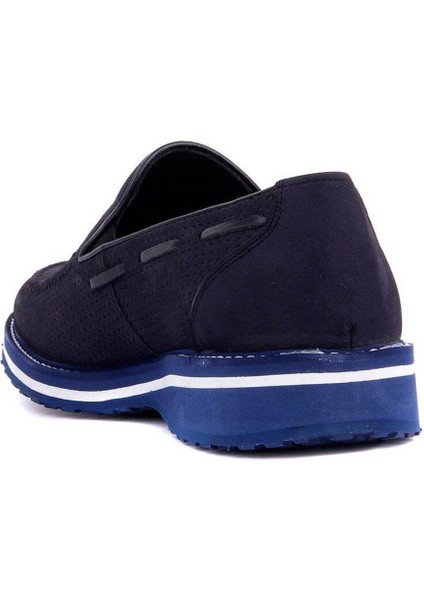 Bağcıksız Lacivert Nubuk Erkek Günlük Ayakkabı 9042 49 44 fırsatları