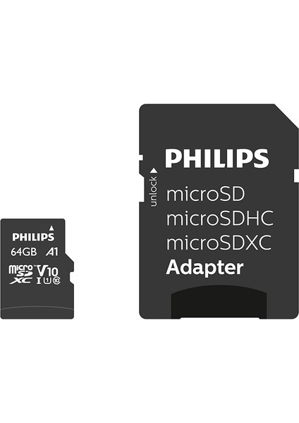 FM64MP45B/10 Sınıf 10 Micro Sdxc 64 GB Hafıza Kartı Adaptörü