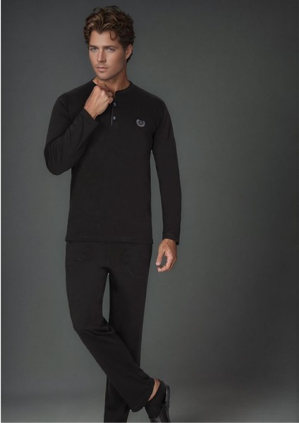 Erkek Giyim %100 Pamuk Penye Pijama Takımı L1.ANC.1001.01