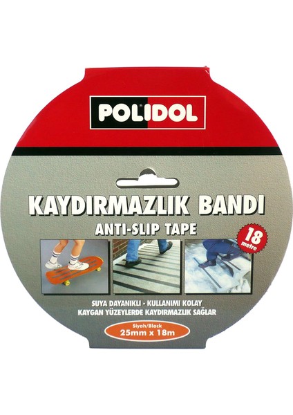 Zemin Kaydırmazlık 25 mm x 18,3 M Siyah