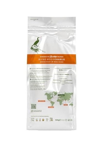 Karabatak Beautiful Blends Charlie Çekirdek Kahve 500 G modelleri