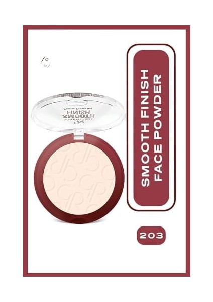 Golden Rose Smooth Finish Face Powder No: 203 - Pürüzsüz Bitişli Pudra fiyatları