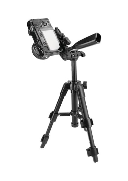 Ayex 3 Yollu Kafa ve Hızlı Değiştirme Plakalı Hafif Kamera Tripodu Yüksekliği Ayarlanabilir ve Kompakt fiyatları