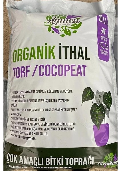 Çiçekçilik 20 Litre Ithal Torf Cocopeat Özel Karışım Saksı Harcı Bitki Toprağı - Kokopit modelleri