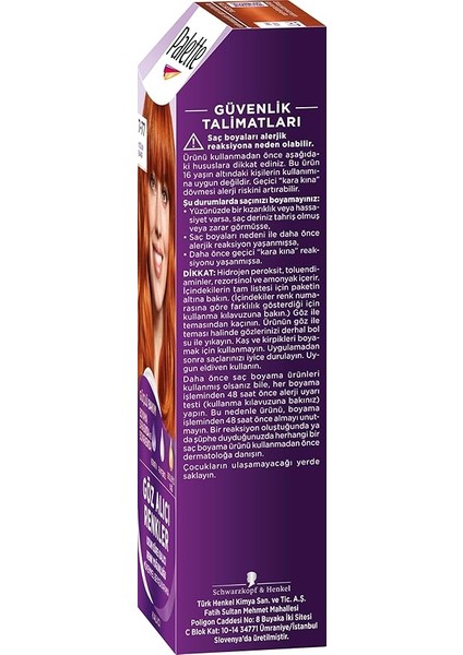 Yoğun Göz Alıcı Renk Saç Boyası 7-77 Yoğun Bakır indirimleri