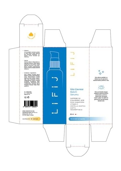 Lifij Göz Çevresi Bakım Serumu,%5 Caffein Çözelti, Daha Aydınlık ve Daha Işıltılı Bakışlar Için Düzenli Kullanımda Etkili Sonuçlar (30ML) fiyatları