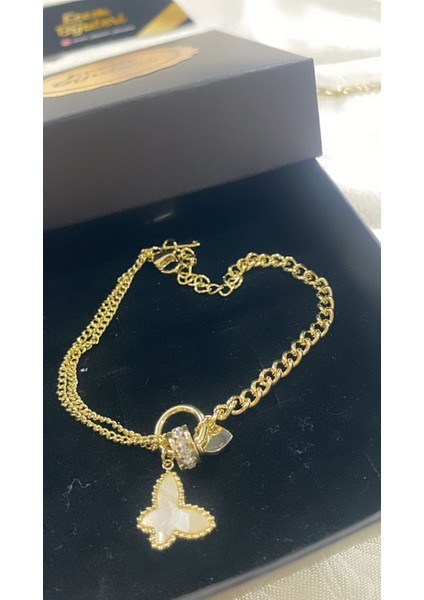 Çelik Altın Kaplama Şekilli Bileklik modelleri