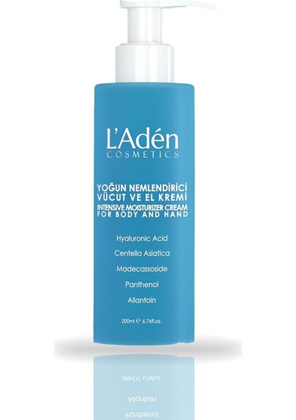 L&apos;adén Cosmetics Onarıcı ve Yoğun Nemlendirici El ve Vücut Bakım Kremi 200 ml modelleri