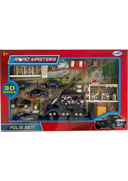 Polis Araçları Trafik Ikaz Işaretleri Helikopter Merdivenli Vinç Tır Araba Kurtarıcı Oyuncak Set fiyatları