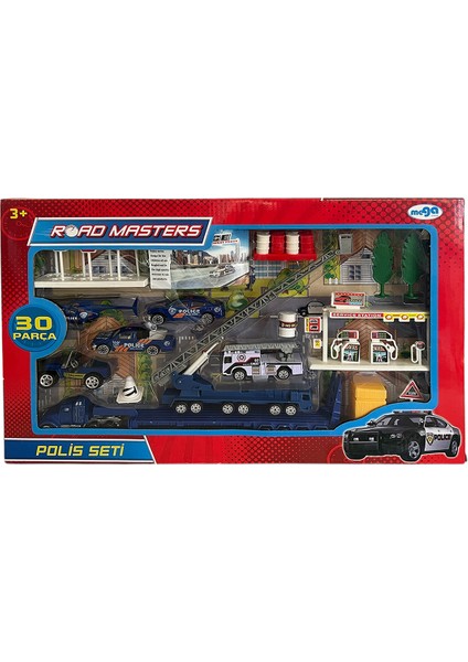 Polis Araçları Trafik Ikaz Işaretleri Helikopter Merdivenli Vinç Tır Araba Kurtarıcı Oyuncak Set fırsatları
