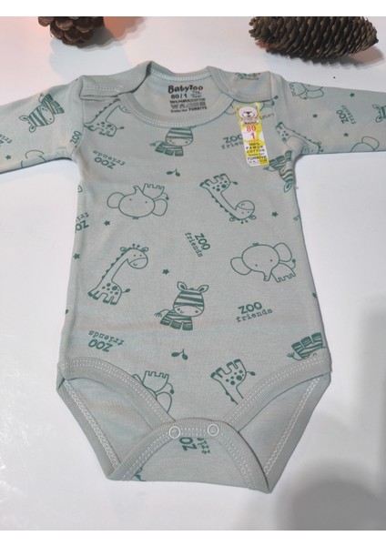 Kız Erkek Çocuk Bebek Uzun Kollu Çıtçıtlı Body-Badi %100 Pamuk 1-2-3-4-5-6 Yaş modelleri