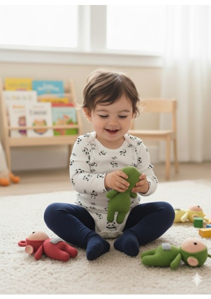 Çocuk Bebek Uzun Kollu Çıtçıtlı Body-Badi %100 Pamuk Nefes Alabilen Kumaş 3.5-4-5-6 Yaş