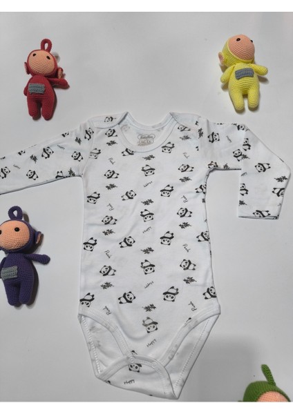 Çocuk Bebek Uzun Kollu Çıtçıtlı Body-Badi %100 Pamuk Nefes Alabilen Kumaş 3.5-4-5-6 Yaş indirimleri