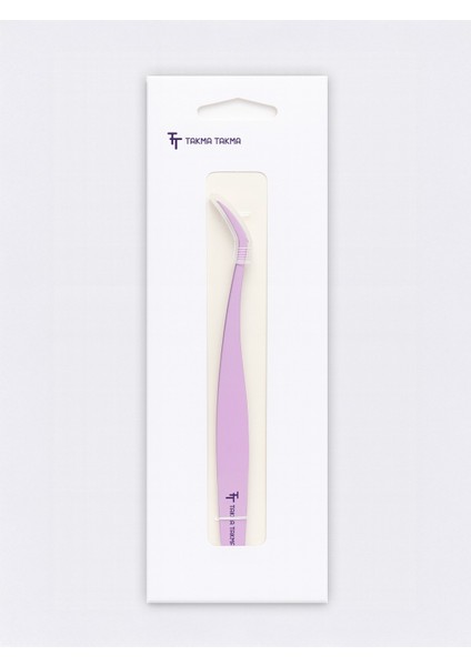 Kirpik Uygulama Cımbızı - KP1459 - Mor