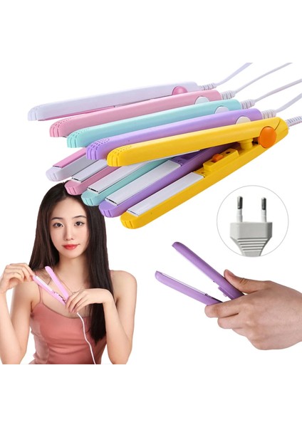 Seyahat Tipi Mini Saç Düzleştirici Seramik Uçlu Düzleştirici (5067) fırsatları