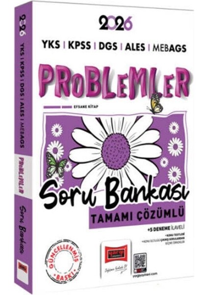 Yargı Yayınları 2026 Yks Kpss Ales Dgs Meb Ags Papatya Serisi Problemler Tamamı Çözümlü Soru Bankası