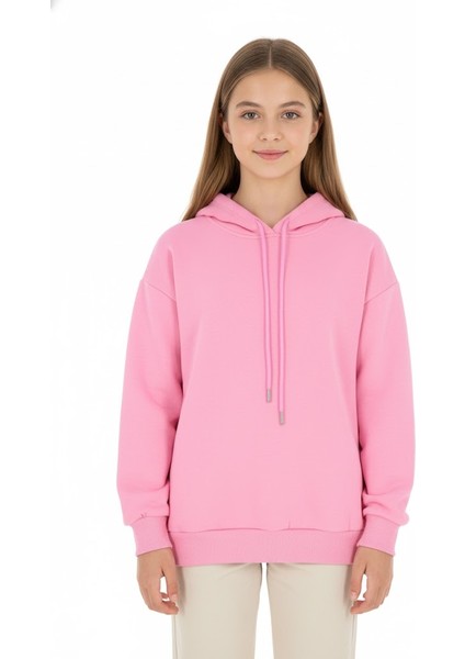 Kız Çocuk Sweatshirt Baskılı Kışlık Şardonlu