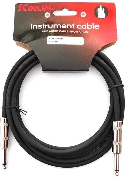 IPCV-241B 3 Metre Siyah Enstrüman Kablosu - Siyah/yeşil