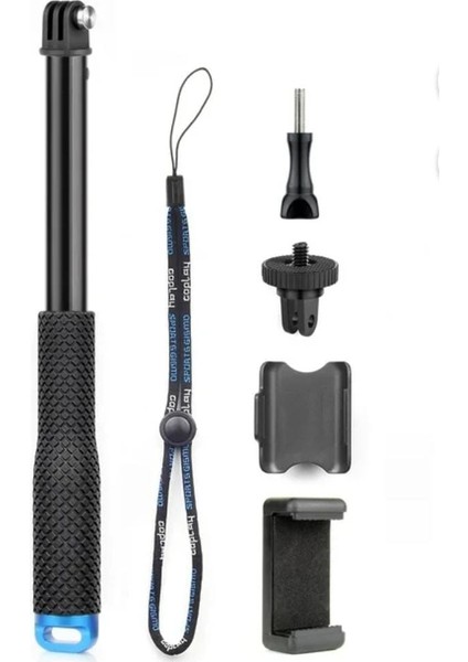Gepuly Pole 45'' (1150 Mm) Sualtı Özçekim Sopası , Su Geçirmez Kolu Kavrama Monopod Alüminyum Gopro - Max INSTA360 - Akaso Djı Osmo Dijital Kameralar Için Selfi Çubuğu fiyatları