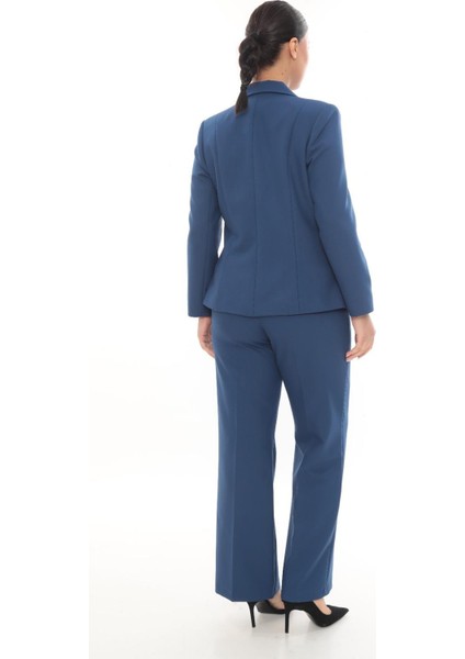 Kadın Şık Blazer Ceket Pantolon Takım Zarif Günlük Ofis Model fiyatları