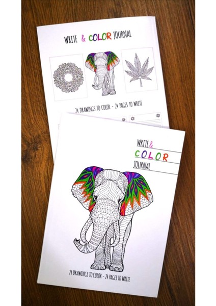 Mandala Write Colour Journal Çizgili Defter