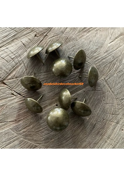 3cm Antik Kabara Antik Sarı Renk Kabara Raptiye Koltuk Çivisi 10ADET fiyatları