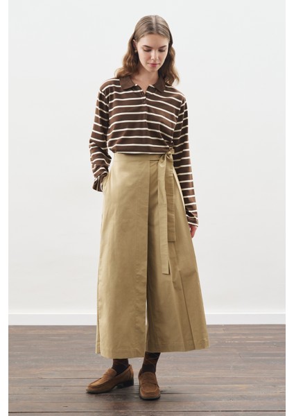 Etek Görünümlü Pantolon Kamel