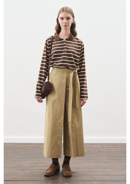 Etek Görünümlü Pantolon Kamel modelleri