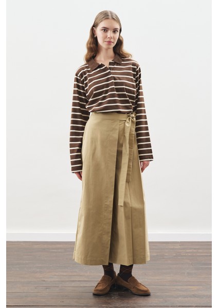 Etek Görünümlü Pantolon Kamel fırsatları