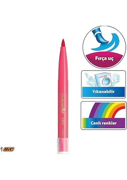 Kids Visaquarelle Fırça Uçlu Boya Kalemi 10 Renk, Fırça Başlı Esnek ve Yumuşak Uç, Yıkanabilir Su Bazlı Boya fiyatları