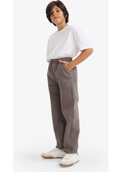 Erkek Çocuk Baggy Fit Standart Paça Gabardin Pantolon