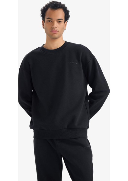 Boxy Fit 2'li Takım Bisiklet Yaka Sweatshirt Eşofman Altı F9623AX25AU modelleri