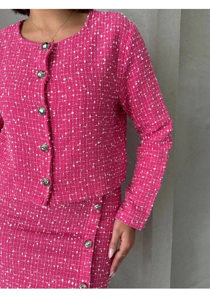 Ceketli Etek Takım Chl Kumaş Fuşya H24443 indirimleri