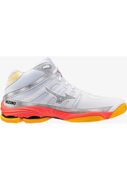 Wave Voltage 2 Mid Kadın Beyaz Koşu Ayakkabısı.-