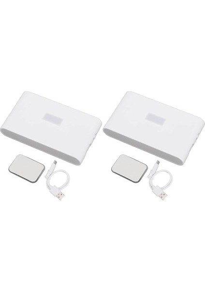 LED Iki Yönlü Şarj Edilebilir Mıknatıslı Sensörlü Aplik 2700K Günışığı, On-Off ve Sensör Modu (2 Adet)