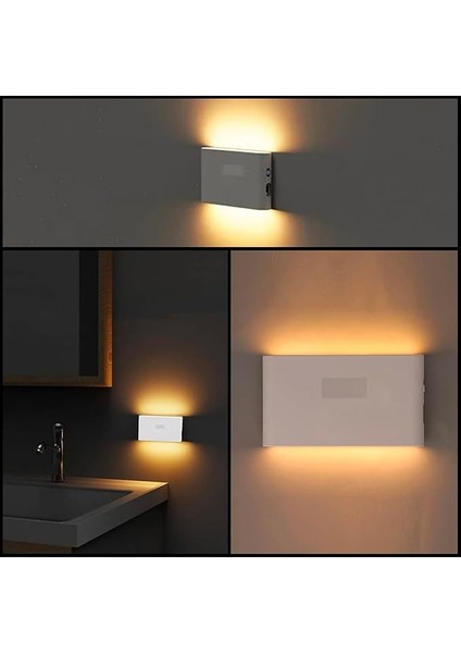 LED Iki Yönlü Şarj Edilebilir Mıknatıslı Sensörlü Aplik 2700K Günışığı, On-Off ve Sensör Modu (2 Adet) modelleri