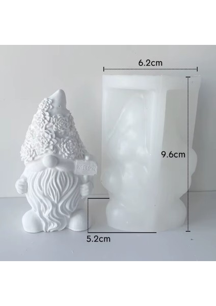 Bahçe Cini Yılbaşı Cüce Silikon Kalıbı 2_li Set fırsatları