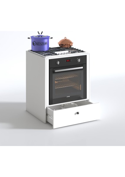 Kenzlife Ankastre Modülü Kabini Alim Byz Fırın Ocak Dolabı Çekmeceli 70 Cmye Kadar Ocak Için Uyumlu modelleri