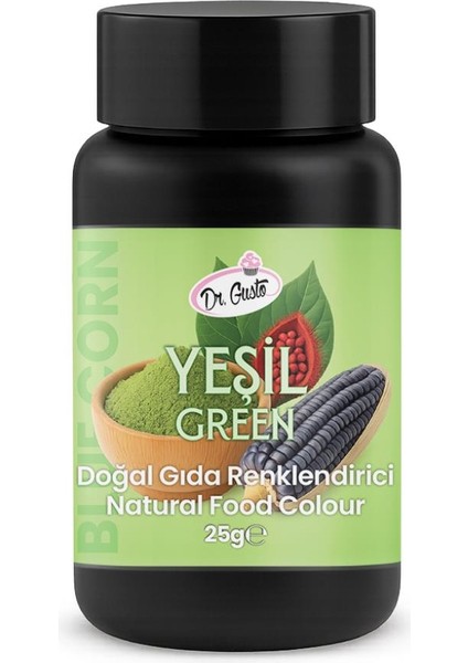 Toz Yeşil Doğal Gıda Boyası 25 G – Bitkisel Kaynaklı, Pasta ve Tatlılar Için Katkısız Renk Boyası