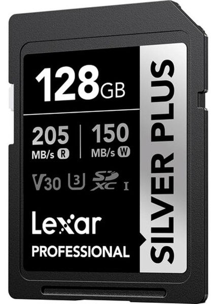 Professional 128GB 205 Mb/s Silver Plus Sd Hafıza Kartı