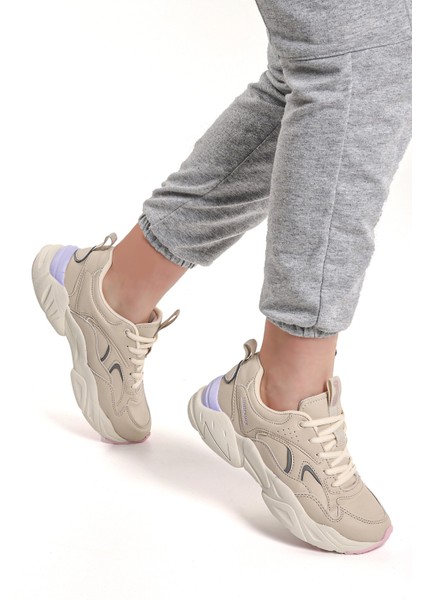 Dakota Pu Bağcıklı Günlük Kadın Spor Ayakkabı