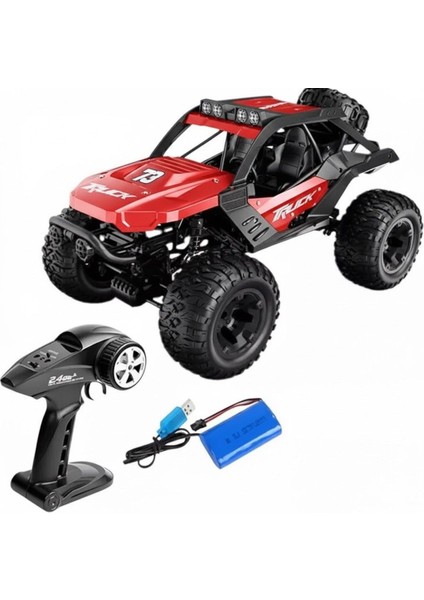 1/10 4WD 4x4 Off Road 2.4ghz Uzaktan Kumandalı Şarjlı Oyuncak Rc Araba