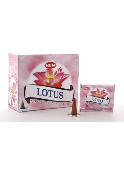 Lotus Aromalı Konik Tütsü
