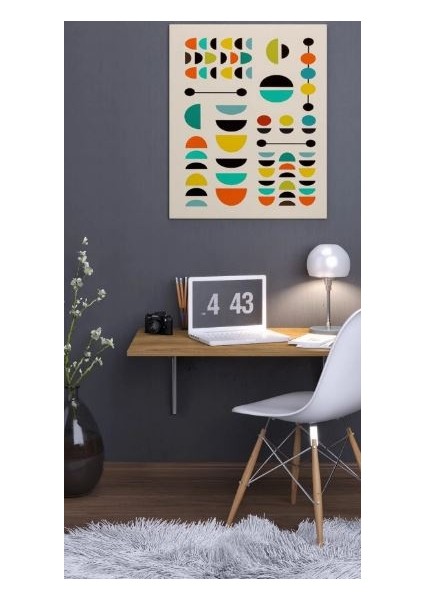 Kamelya Duvara Monte Katlanabilir Yemek Çalışma Balkon Masası Ceviz 90 x 50 cm Makyaj Masası fiyatları