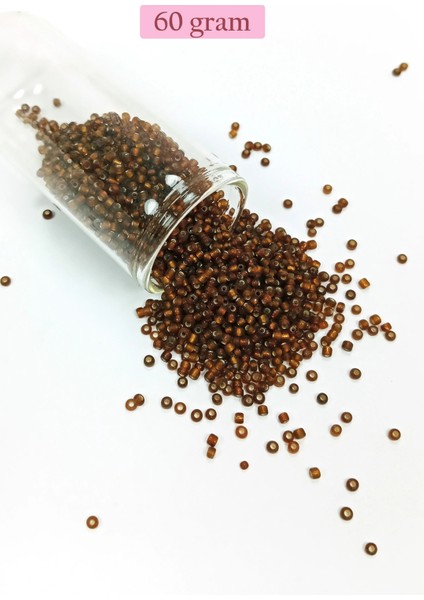 Litaetrend Dökme Cam Kum Boncuk (11/0) 2 mm - 60 Gram - Çok Koyu Turuncu - BNC064