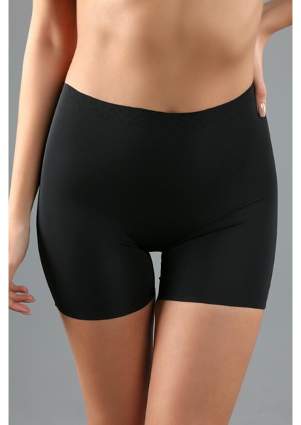 Toparlayıcı Normal Bel Mini Lazer Kesim Siyah Korse Şort OL.01.NB.9205 fiyatları