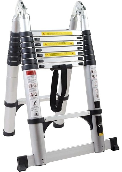 Has-Tec 8+8 Basamaklı Çift Taraflı A Tipi Uzayan Teleskopik Merdiven 5 M fiyatları