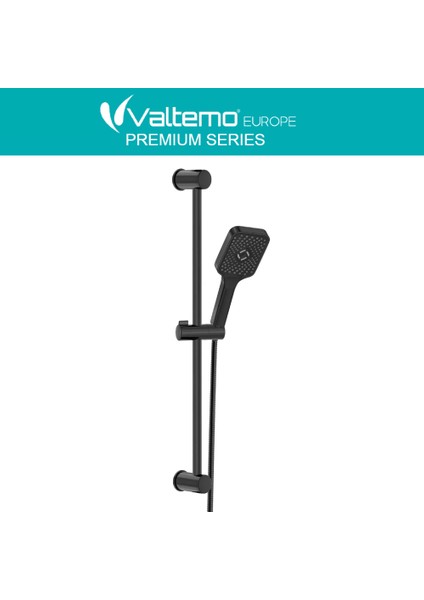 | Valtemo Siyah Sürgülü Duş Seti – Jet Fonksiyonlu, Büyük Boy, Butonlu fırsatları